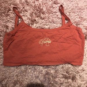 Orange Cropped Mushroom Tank